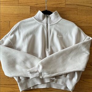 Nike Sportswear Phoenix Fleece Women’s 1/4-Zip Cropped Sweatshirt-Size M